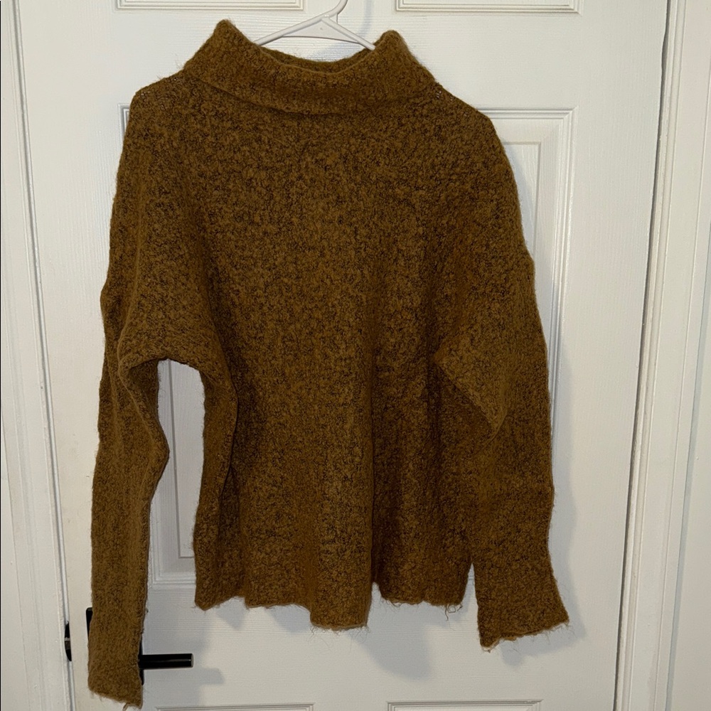 Treasure & Bond Brown Cowl Neck Sweater